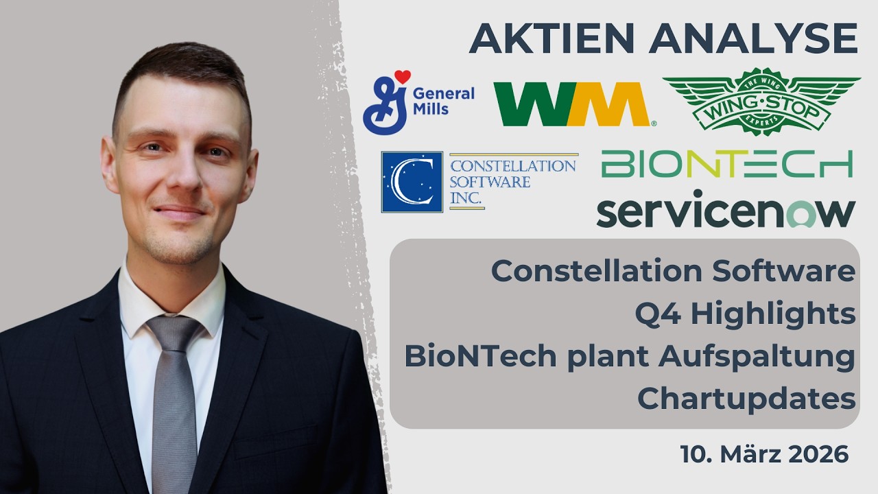 Constellation Software Aktie, BioNTech Aktie, ServiceNow Aktie, Trade Desk Aktie, Waste Management