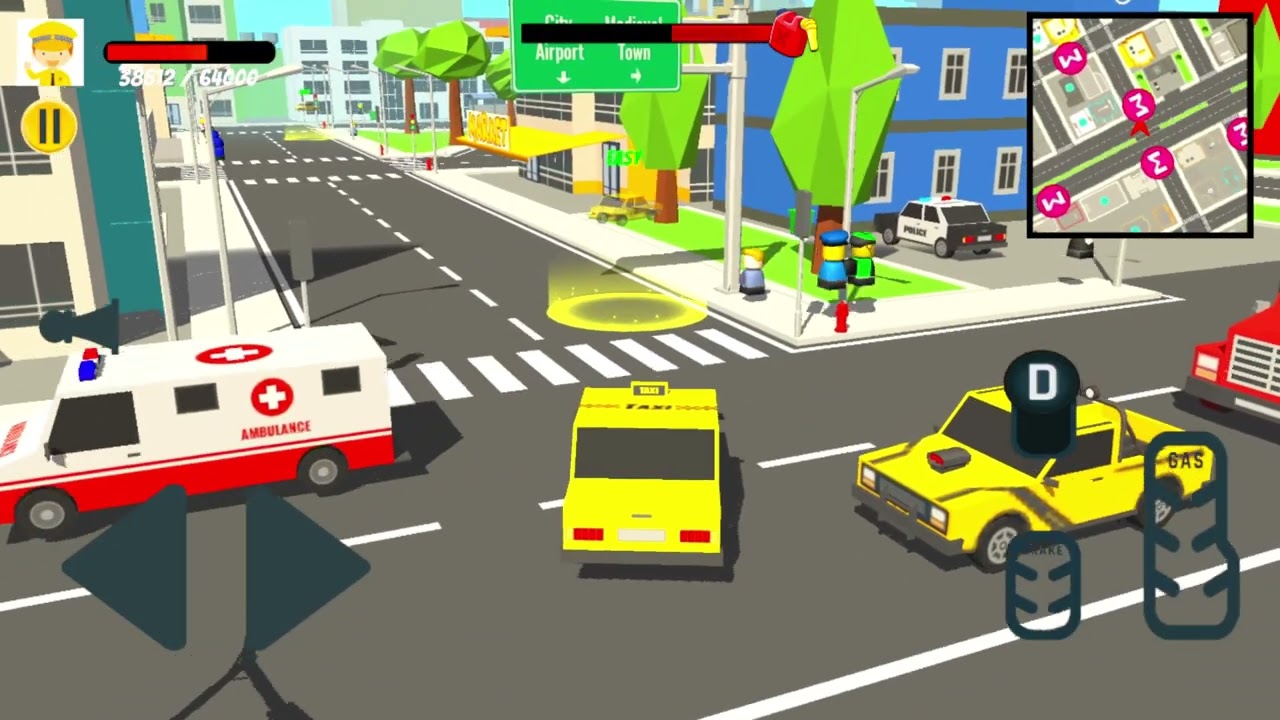 City Driver Taxi Simulator Android Gameplay (Open World)  #game #gaming #gameplay #androidgames