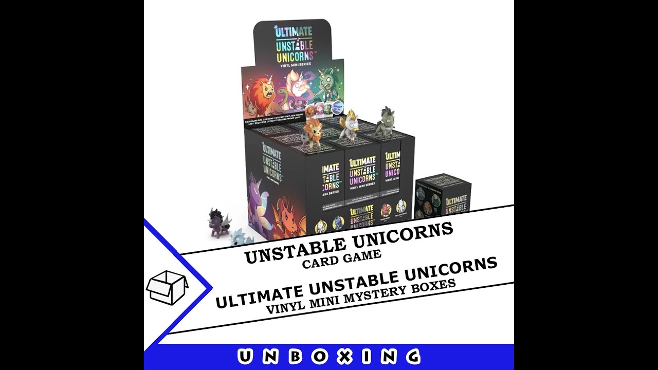 Unstable Unicorns - Ultimate Unicorns: открытие виниловой мини-слепой коробки