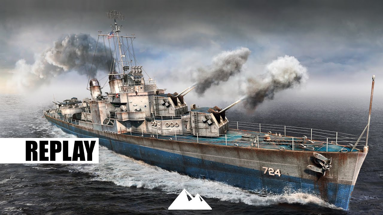 GEARING, Einzelkämpfer vs Flugzeugträger? - World of Warships | [Replay] [Deutsch] [60fps]