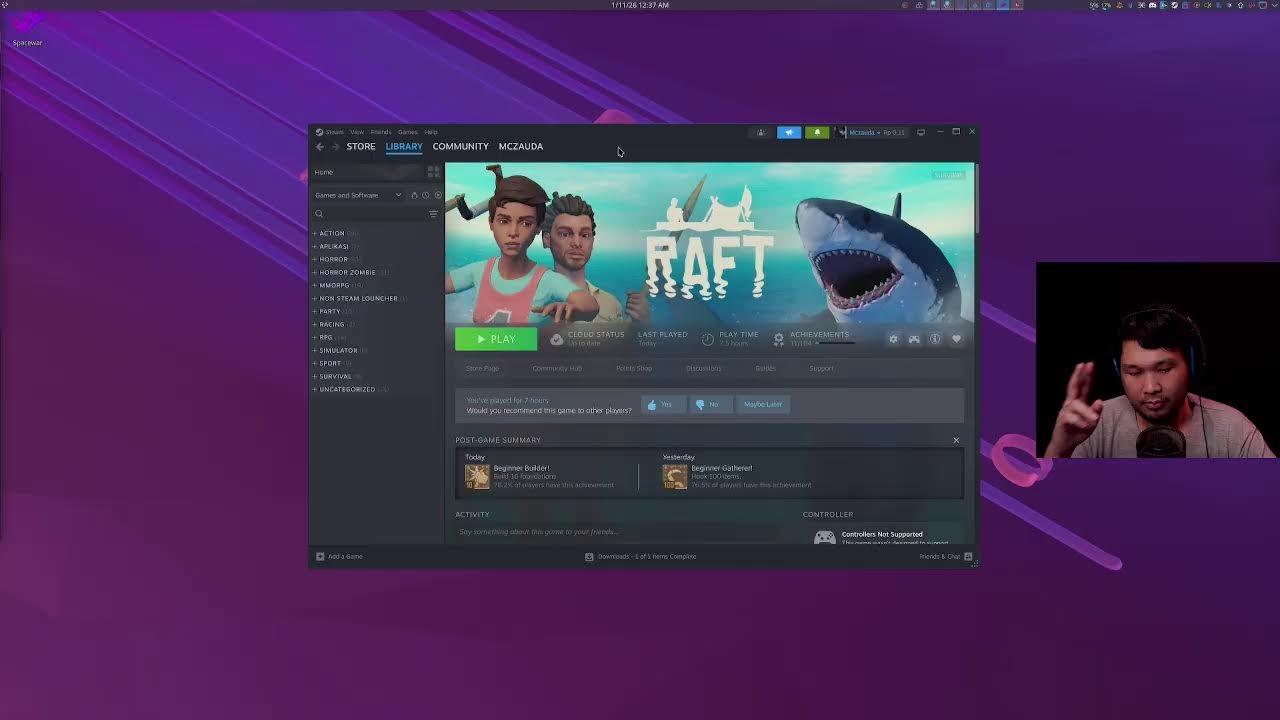 Main Satai dan mabar yang punya - Raft