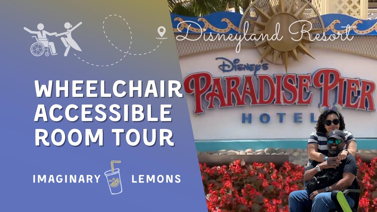 Accessible Room Tour At Disney's Paradise Pier Hotel at Disneyland In California