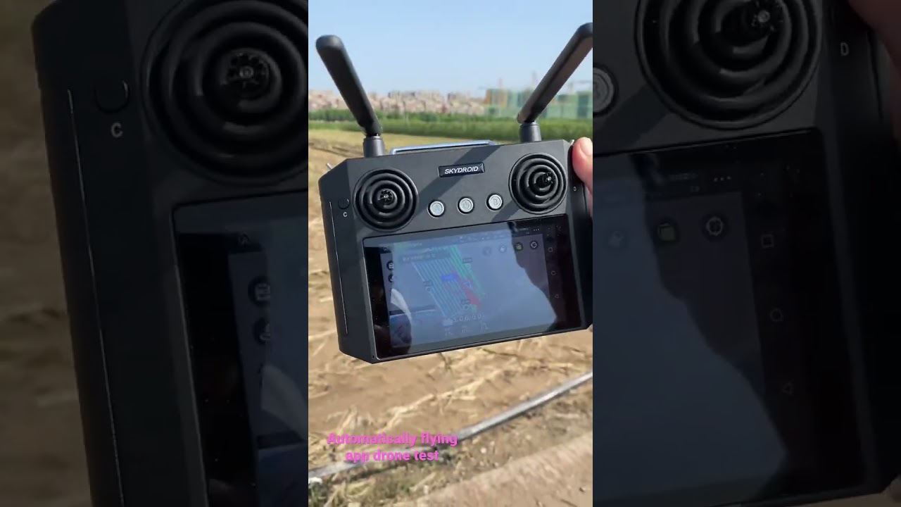Automatically flying app drone sprayer #dronefarming #droneagriculturesprayer