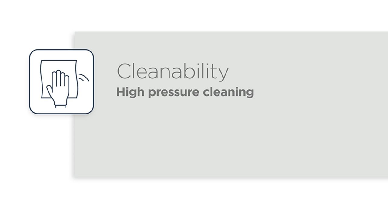 Cleanability &ndash; High pressure cleaning