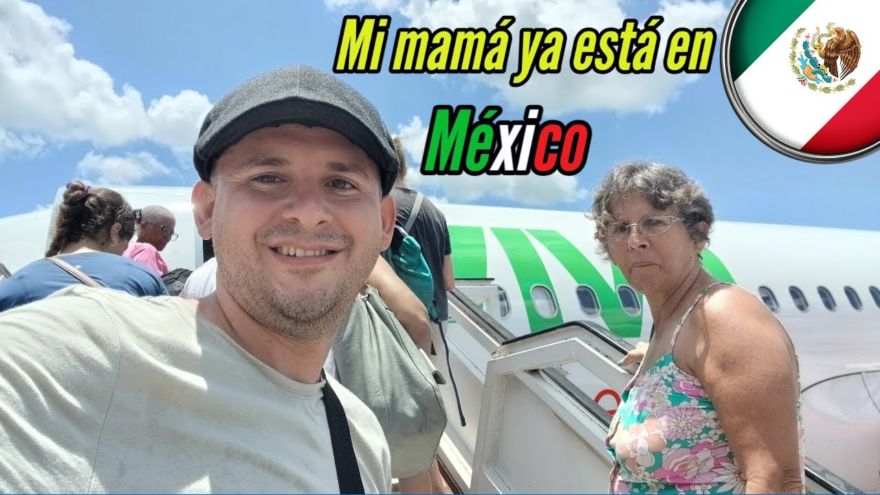 Llegando a México con mi mamá. ¡Al fin la saqué de Cuba y cumplí mi mayor sueño! @MichelCronicas