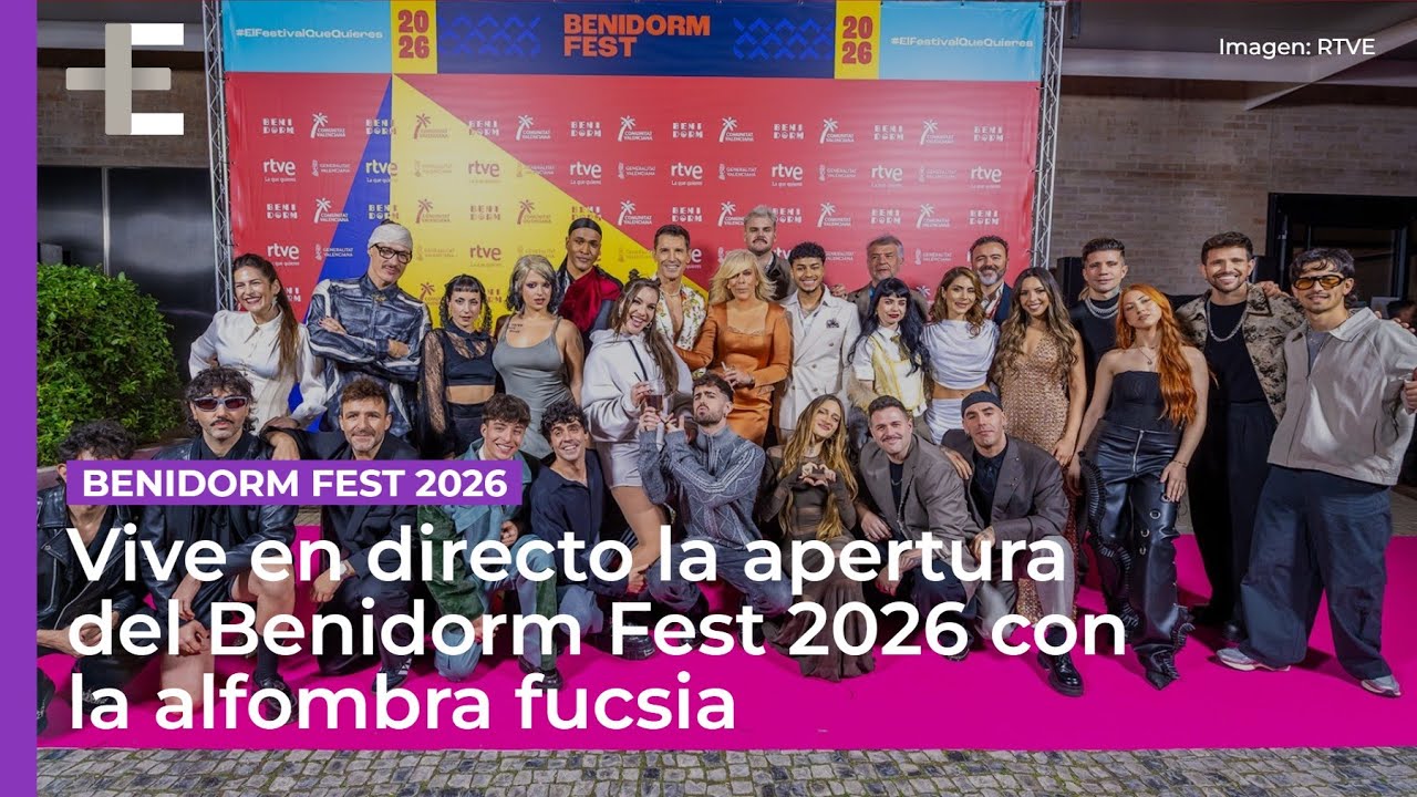 EN DIRECTO: Alfombra fucsia del Benidorm Fest 2026 desde el centro cultural de Benidorm