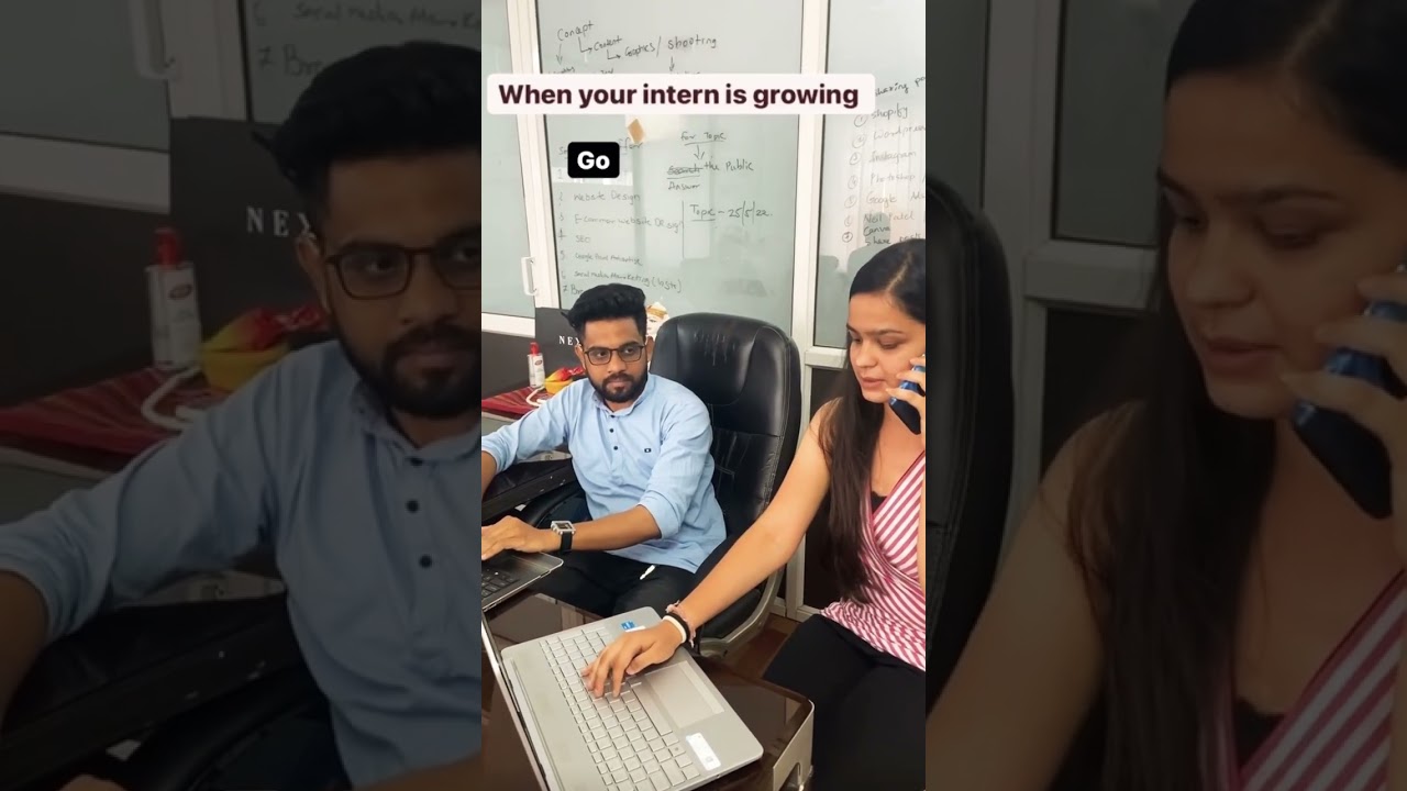 Grow Lil Rockstar😎 When a senior is proud of his intern. #internship #intern #opportunity #work