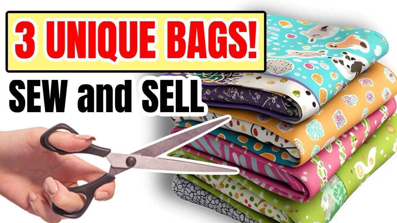 3 Unique Fabric Bags to Make & Sell | sew and sell | easy sew