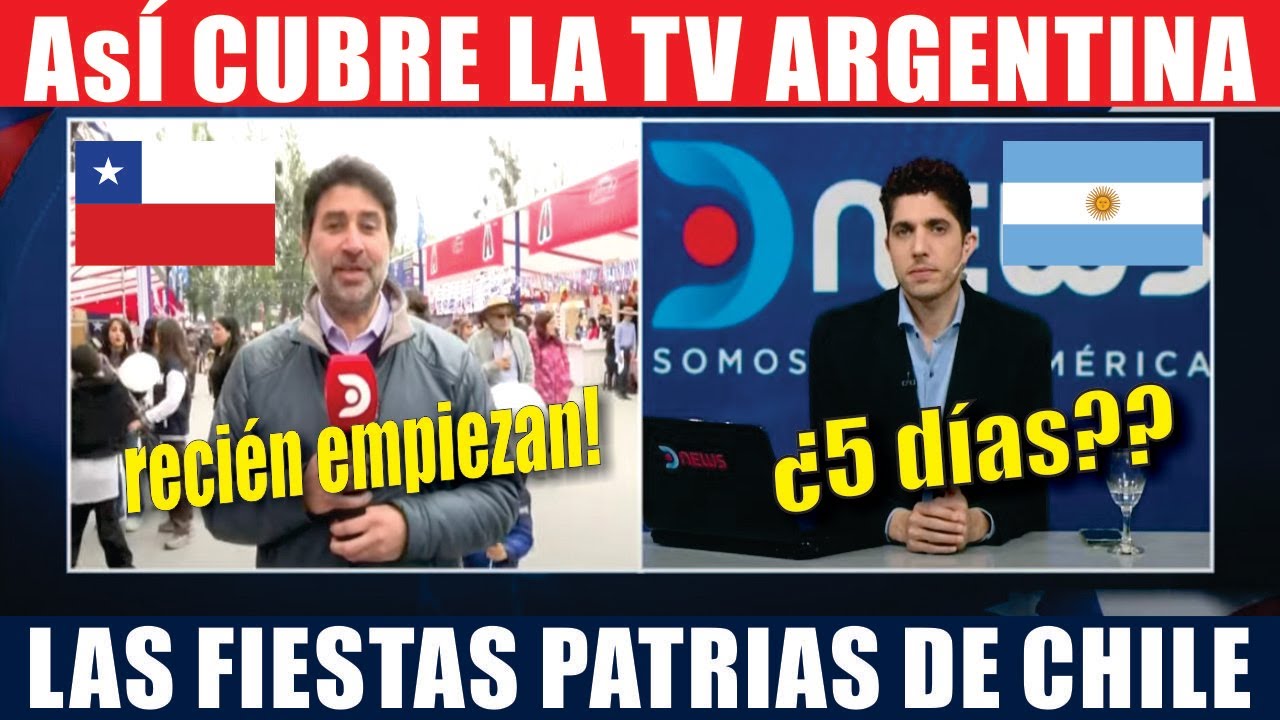 ASÍ CUBRE LA TV ARGENTINA LAS FIESTAS PATRIAS DE CHILE!!!