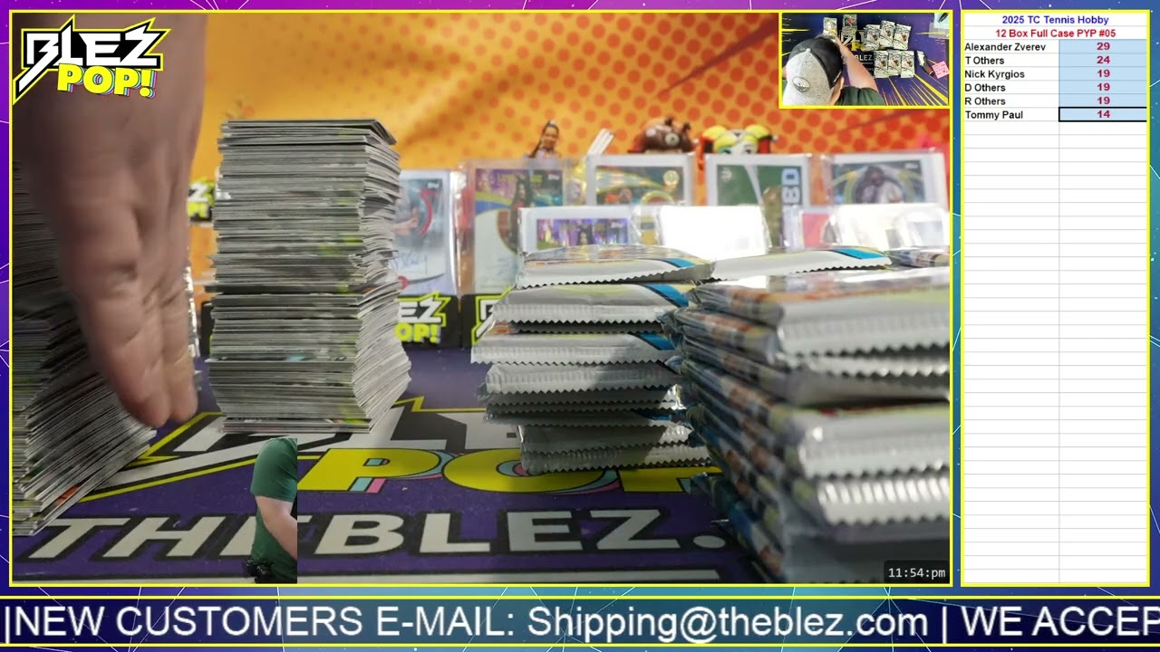 2025 Topps Chrome Tennis Hobby 12 Box Full Case Break Pick Your Player #05