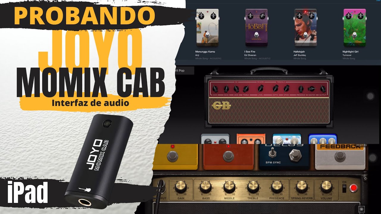 Probando JOYO Momix Cab - Interfaz de guitarra económica - en iPad