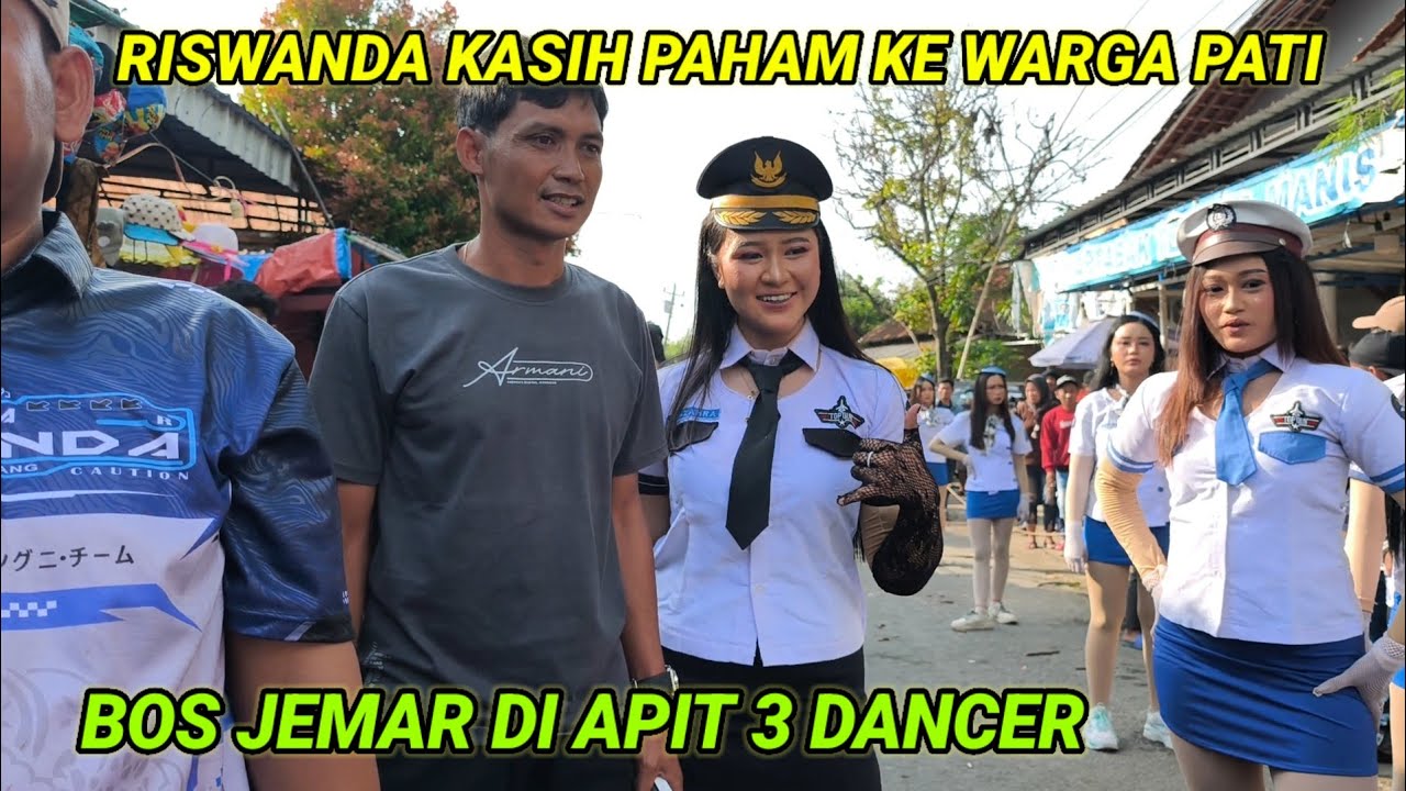 Riswanda Mahardika kasih paham ke warga pati,bos jemar di kelilingi dancer pati