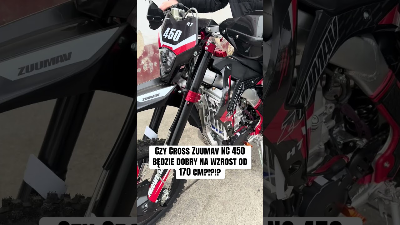 Czy Cross Zuumav NC 450 będzie dobry na wzrost od 170 cm?!?!? #husator #cross #zuumavnc450