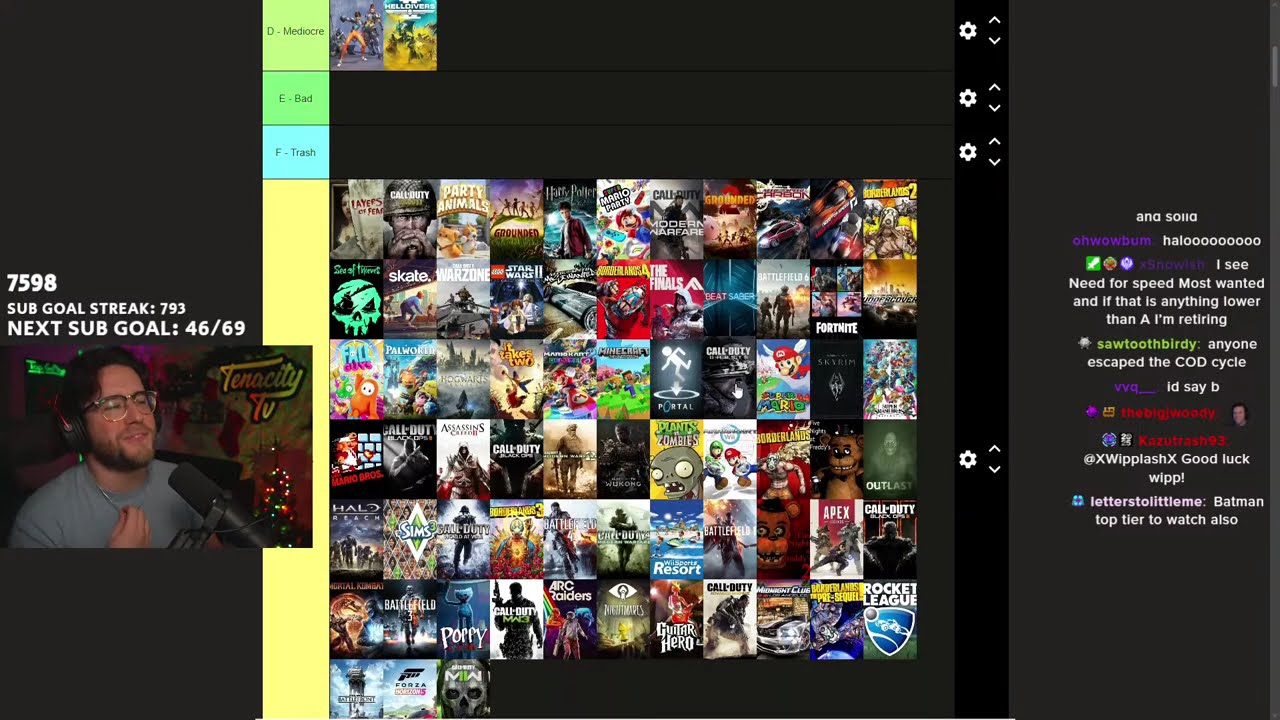 🏆RANKING EVERY GAME I'VE EVER PLAYED🏆RANKED WARRIOR🚨 TOURNEYS🚨TIER LISTS🚨REACTS🚨 MUSIC ON TW1TCH!