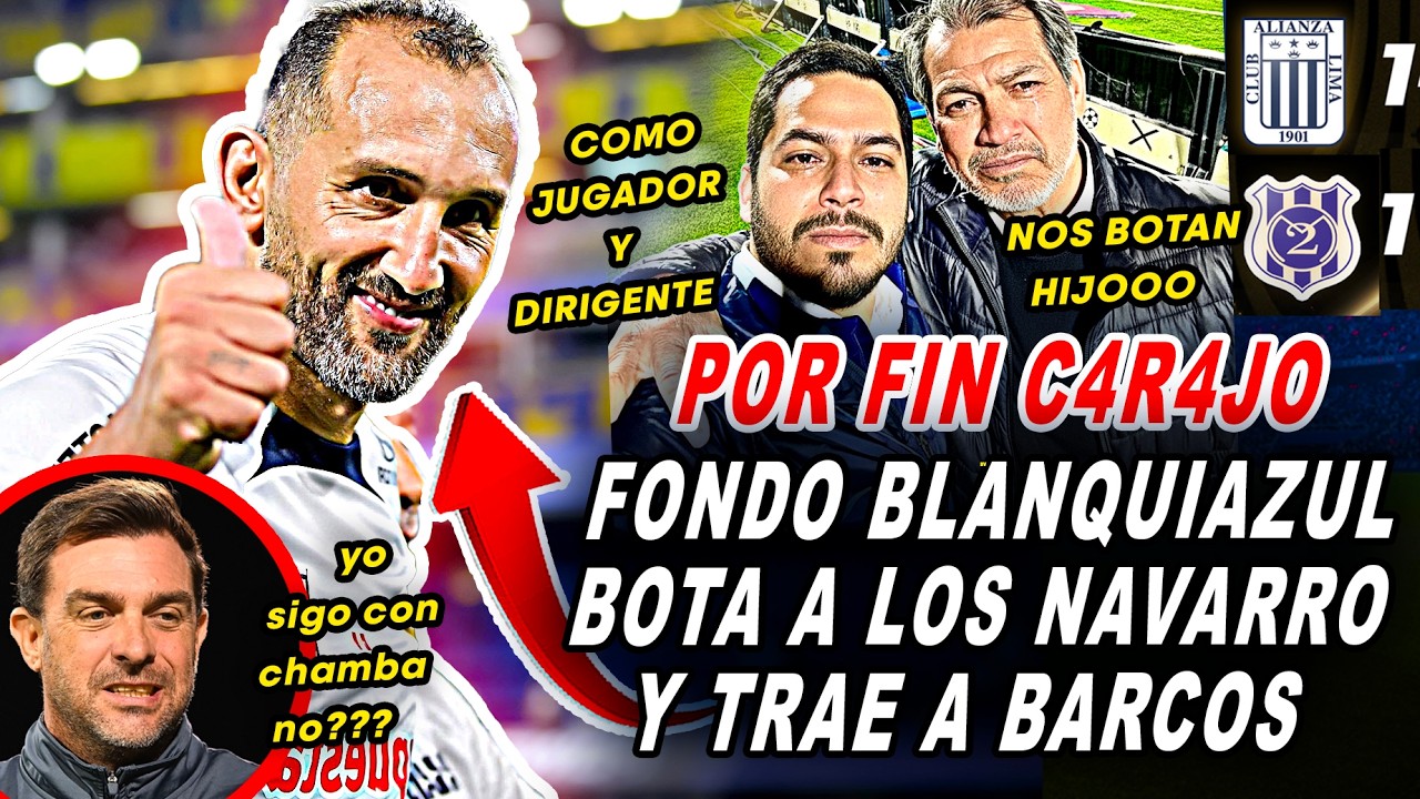 B0MBA EN MATUTE! DESPIDEN A FRANCO NAVARRO Y SU HIJO PARA TRAER A BARCOS COMO DIRECTOR DEPORTIVO!