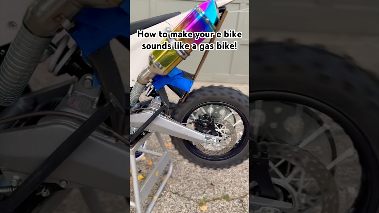 How to make you e bike sounds like a motorcycle!