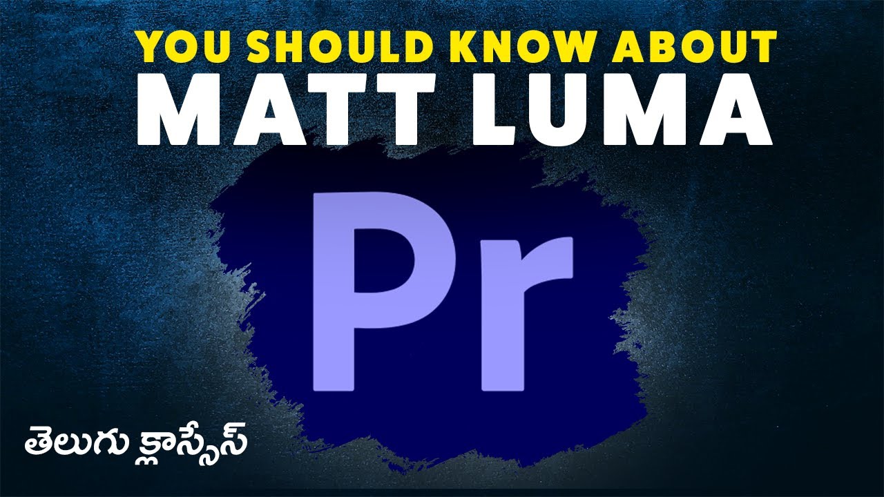 How to Create an Ink Drop Reveal in Premiere Pro Using Matt Alpha? | Premiere Telugu classes