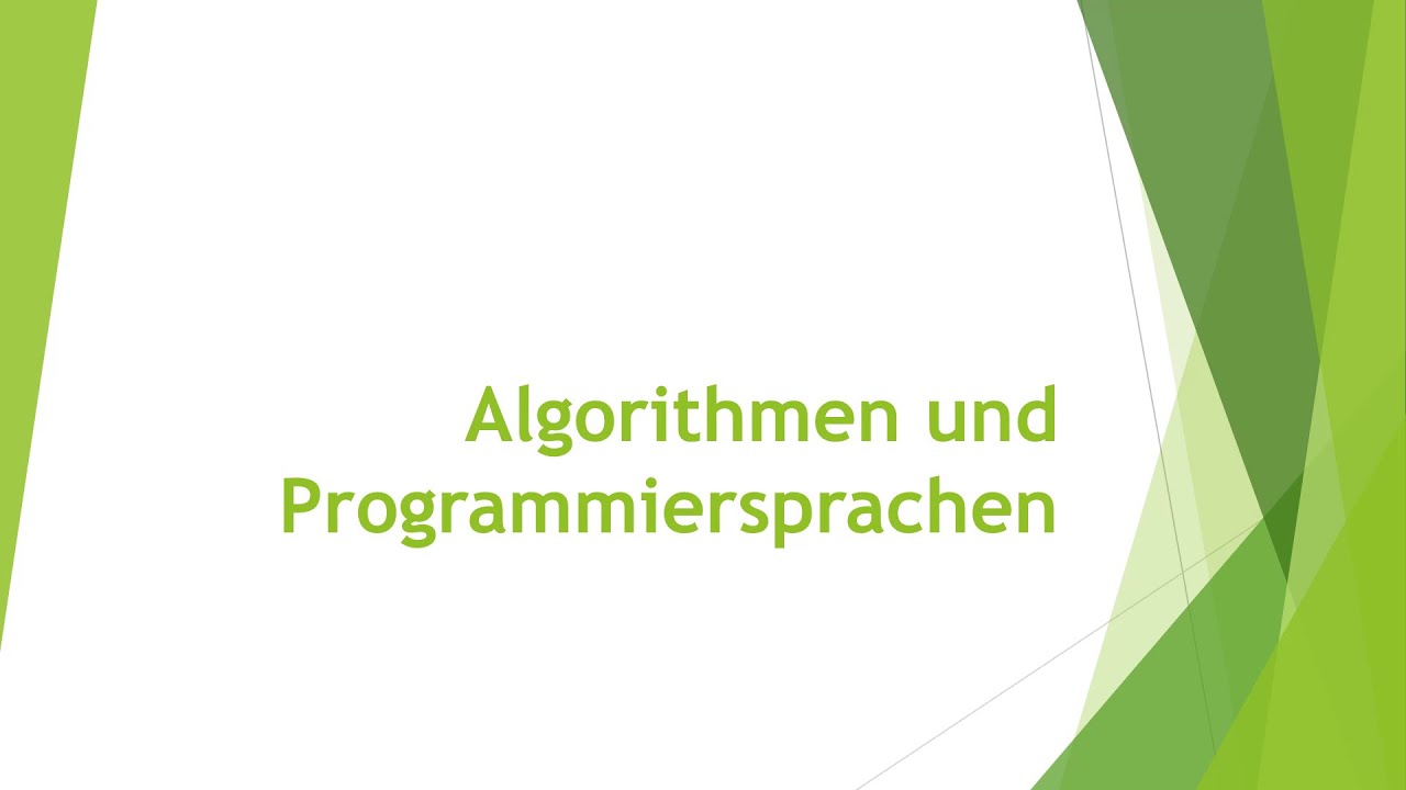 Digitale Grundlagen: Algorithmen und Programmiersprachen einfach und kurz erkl&auml;rt