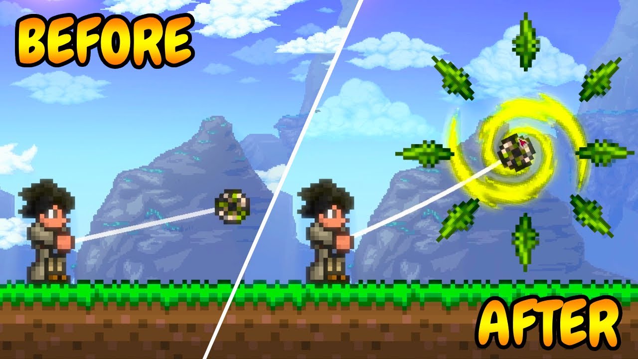 Terraria, But Damaging Enemies UPGRADE My Reworked Yoyos...