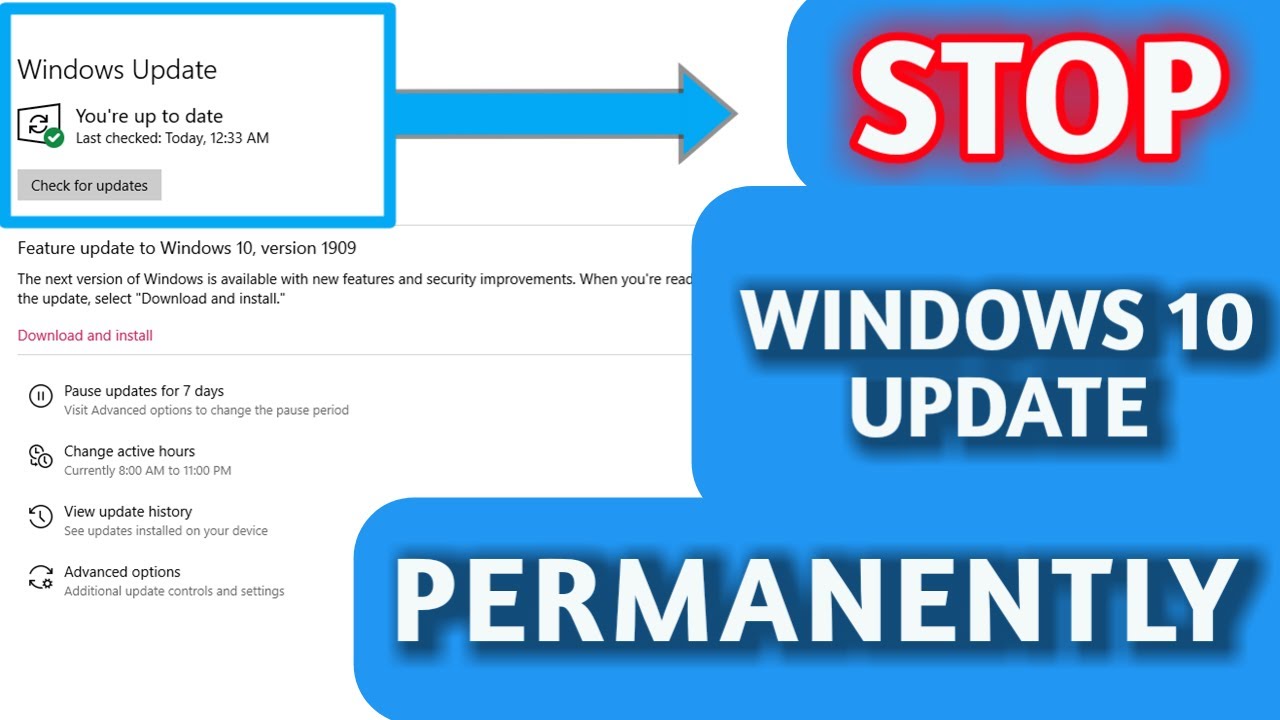 How to Stop Windows 10 Update Permanently | Windows Update Ko Kaise Band Kare (2020 Edition)