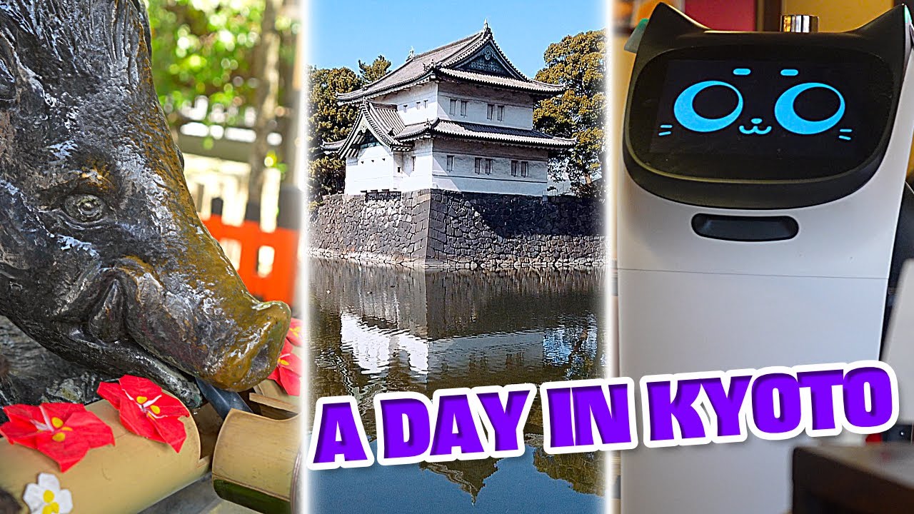 A Day in Kyoto Japan • Gyoen National Garden, Goō Shrine, & ROBOT CATS!