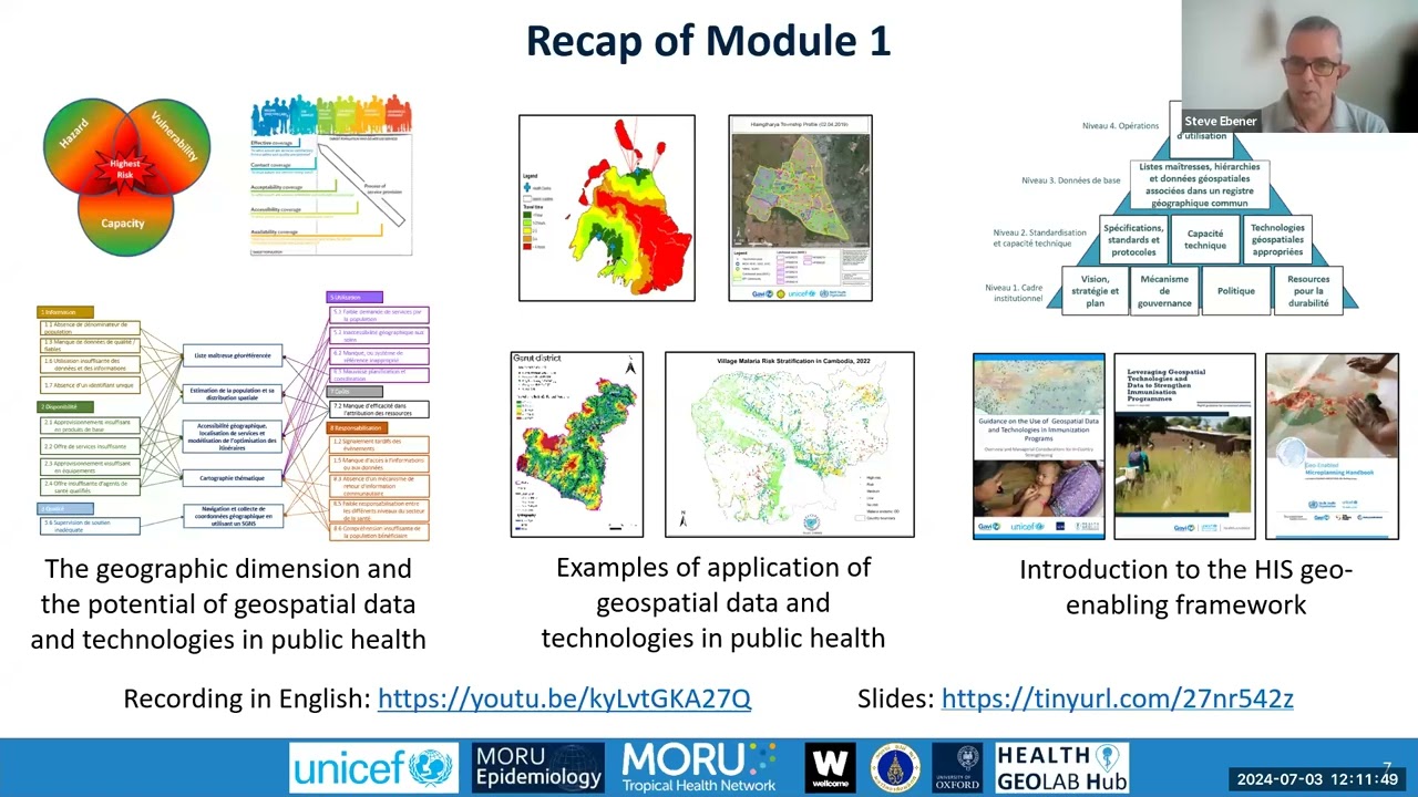 Geo-enabling the Health Information System, programs or interventions training workshop - module 2