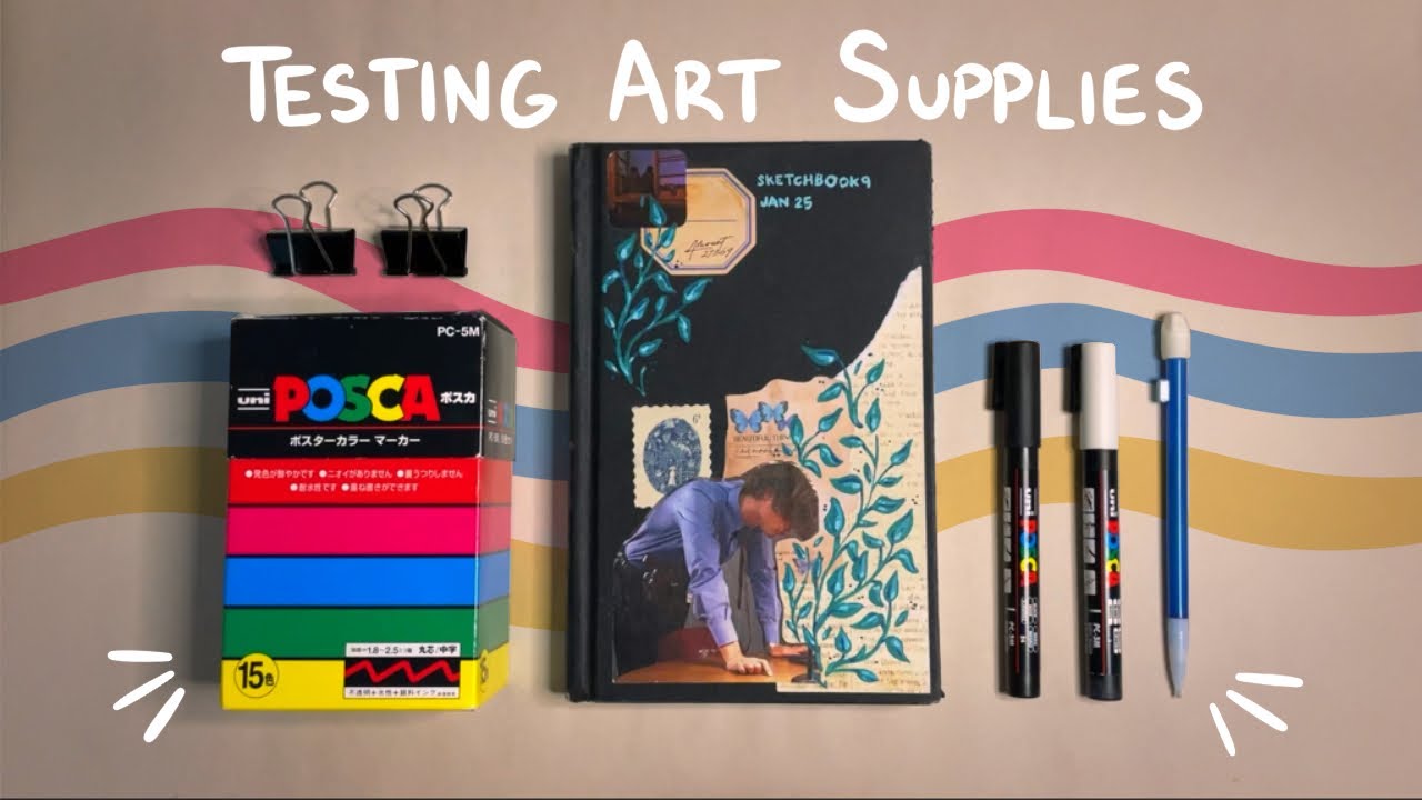 Trying new art supplies to get over artist block