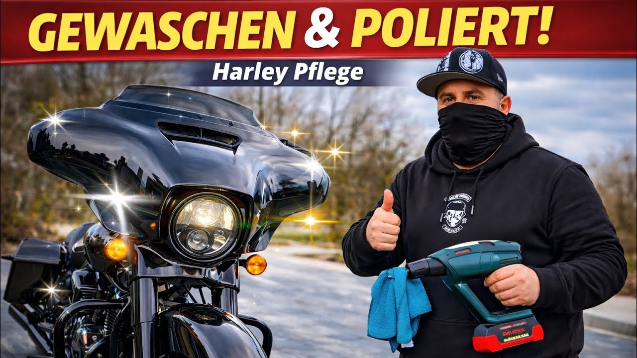 Meine Harley war noch nie so sauber! (Akku Trick )