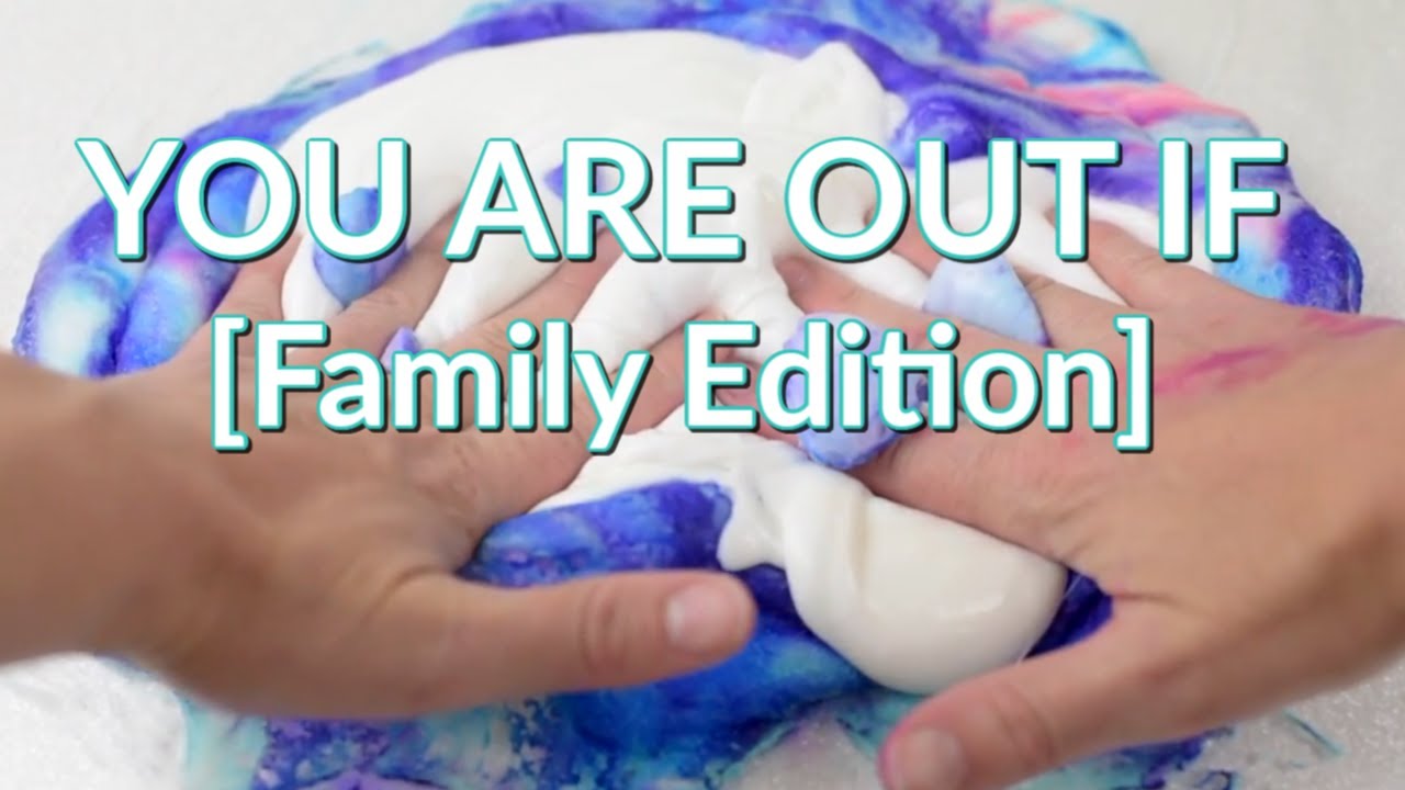 IN OR OUT SLIME GAME 💦 FAMILY EDITION #StayHome