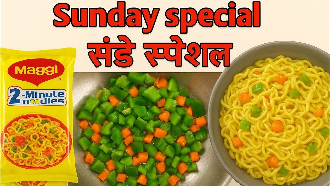 Do you want to make your Sunday special? Try this vegetable Maggie noodles recipe ☺️🍝