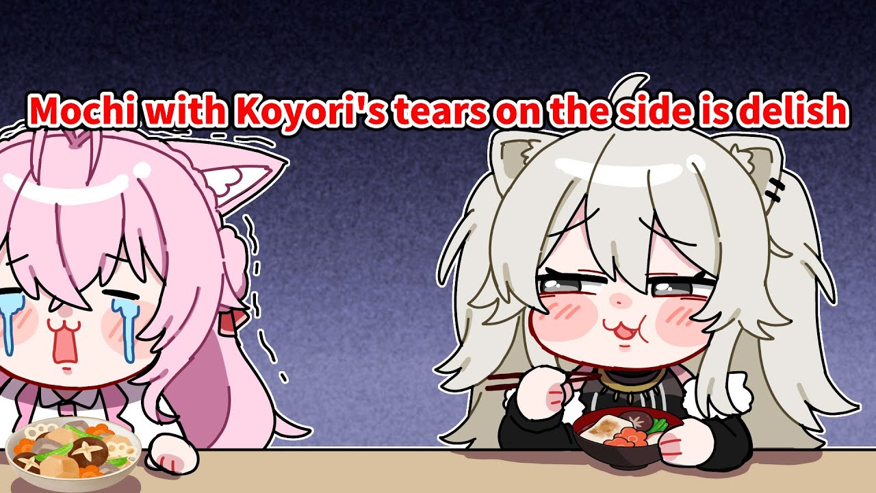 Botan feasting on Koyori's tears【Hololive AnimationClip/ENG sub】