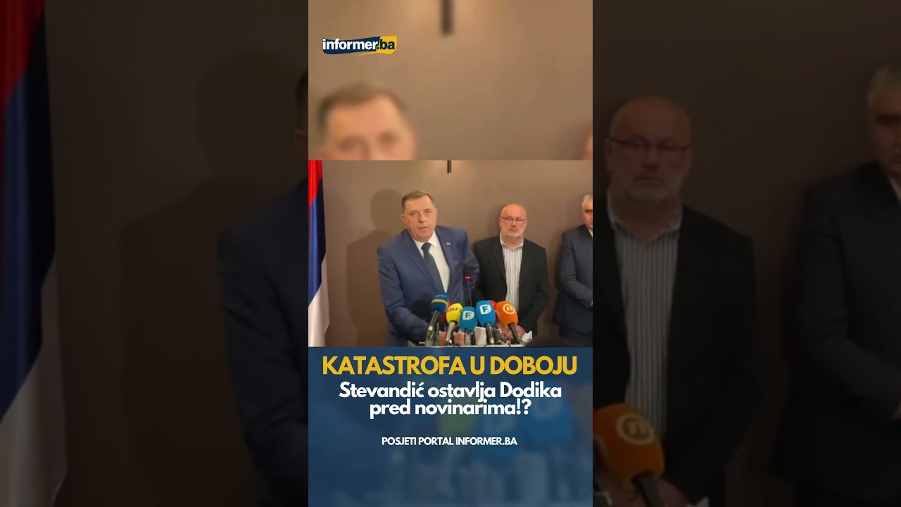 PONIŽENJE UŽIVO! Stevandić ostavio Dodika pred novinarima!