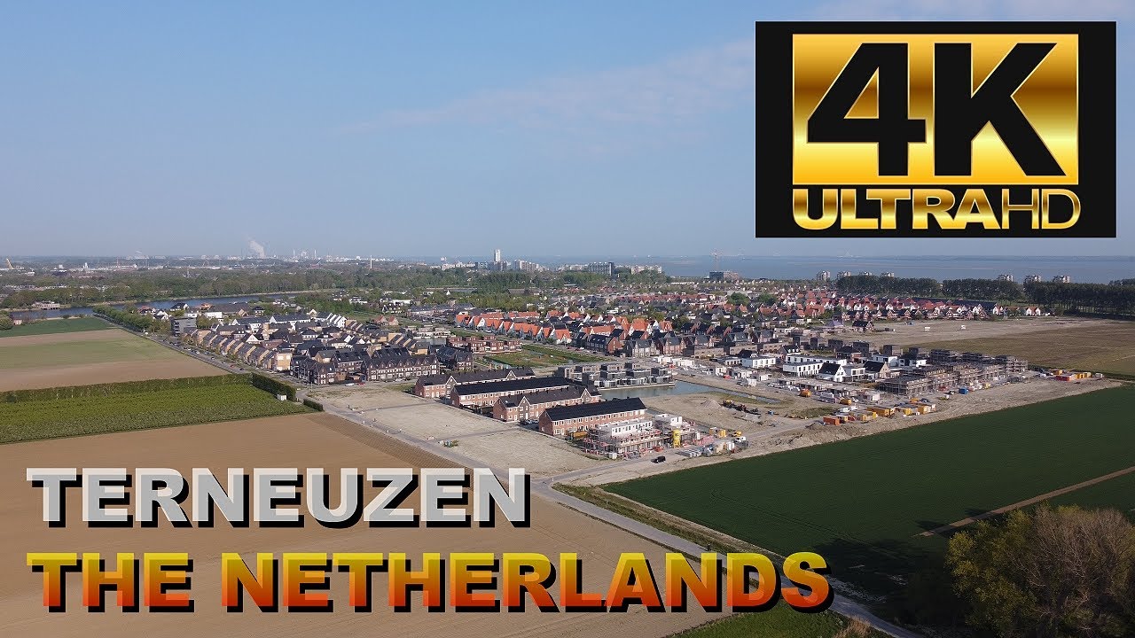Terneuzen Othene residential area drone flight 2022