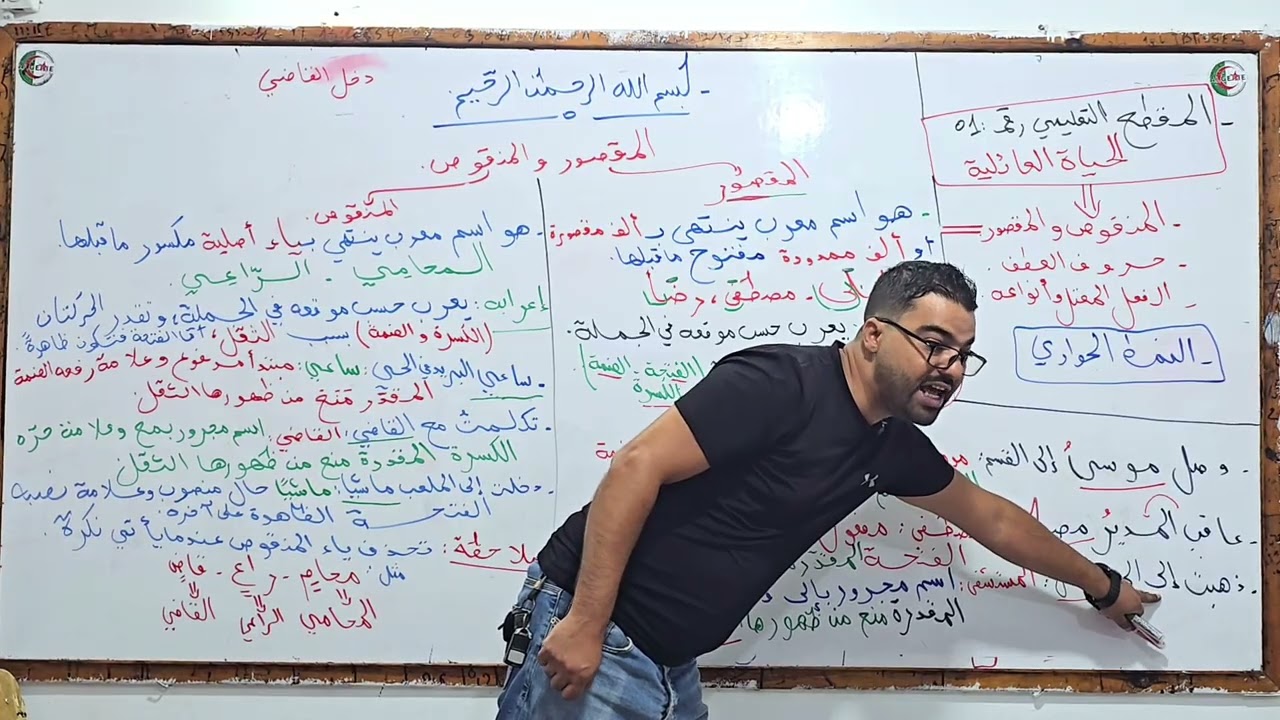 درس المقصور والمنقوص #الثانية متوسطة بالتفصيل مع الأستاذ #بوقفطان_مصطفى 👌👍👇