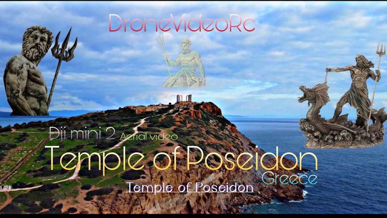 Dji mini 2 | 4k Aerial video | Island Patroklos Greece | Temple of Poseidon