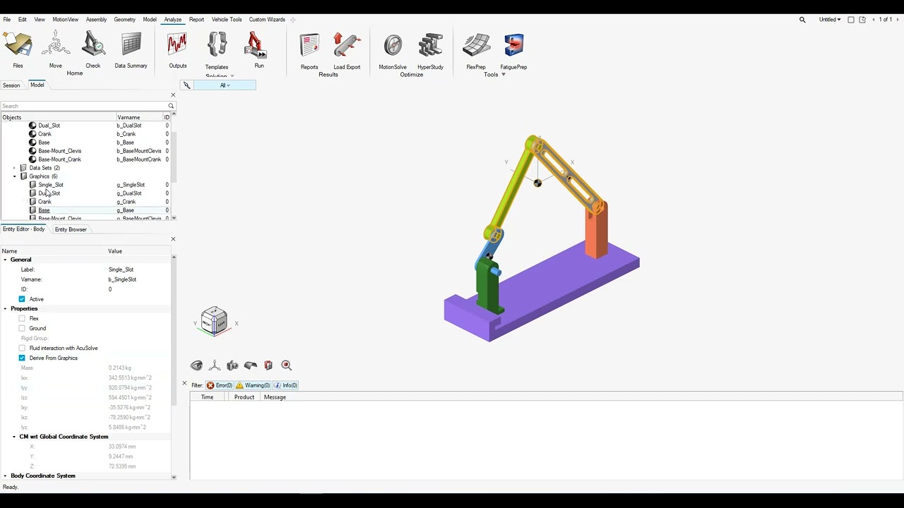 MotionView/MotionSolve Intro eLearning - Ch2 1 Importing CAD