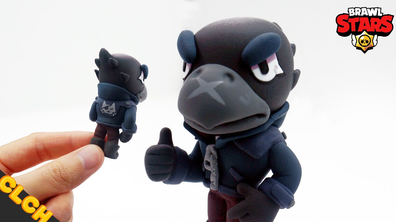 Making Brawl Stars CROW - Clay Tutorial 👍🌟(Clay art)