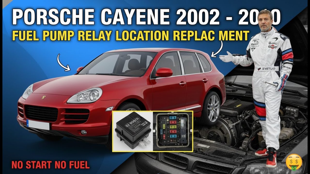 Cayenne не заводится? Как найти и заменить реле топливного насоса (955/957)