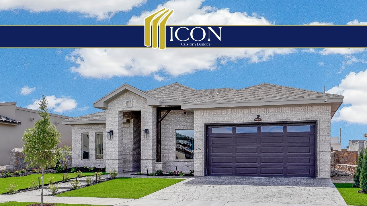 ICON Custom Builder Custom White Brick Home