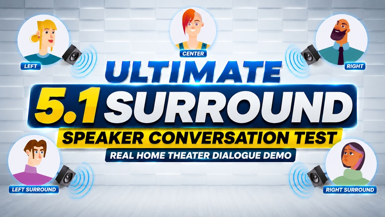 Ultimate 5.1 Surround Speaker Conversation Test | Real Home Theater Dialogue Demo