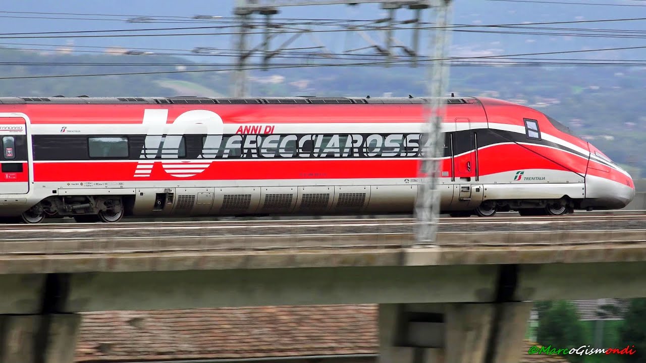 Treni Alta Velocità 4K • AV Roma-Firenze • Frecciarossa, FR1000, Italo/EVO, Intercity, Regionali