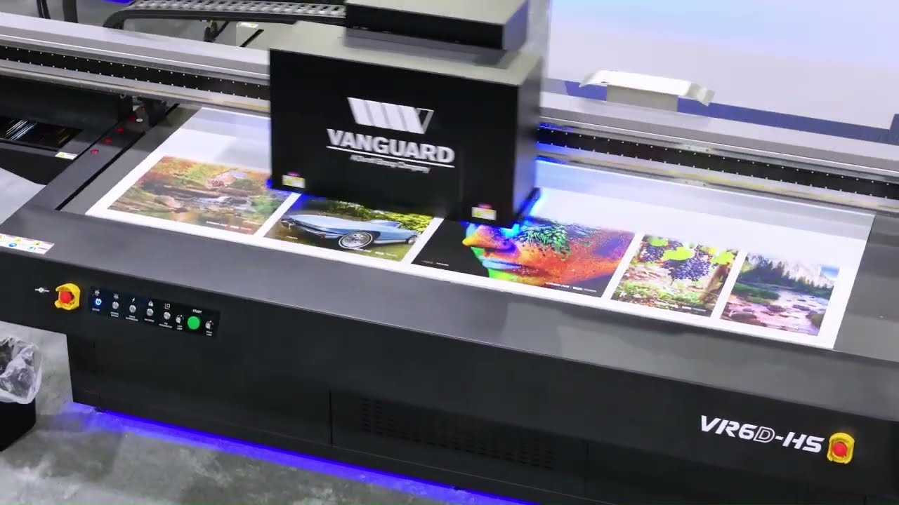 Vanguard Digital VR6- HS UV-LED Flatbed Printer