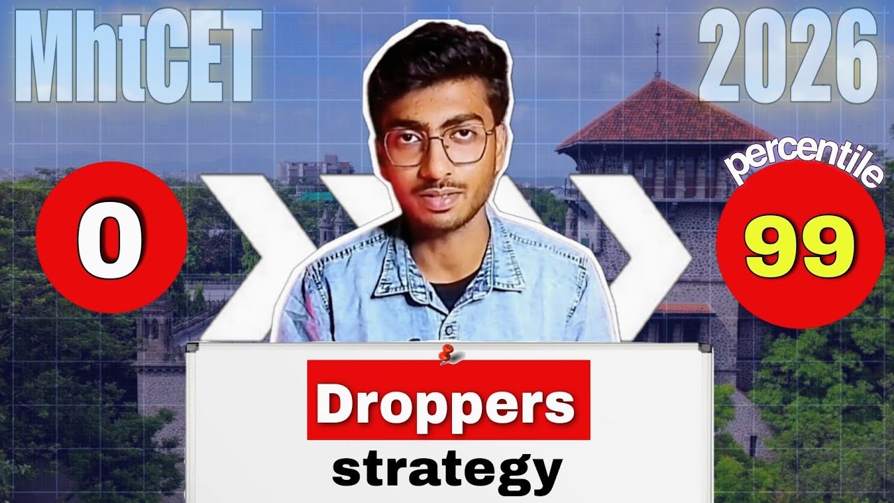 Save Your Drop Year || MHT CET 2026 || Droppers Complete Strategy || #mhtcet