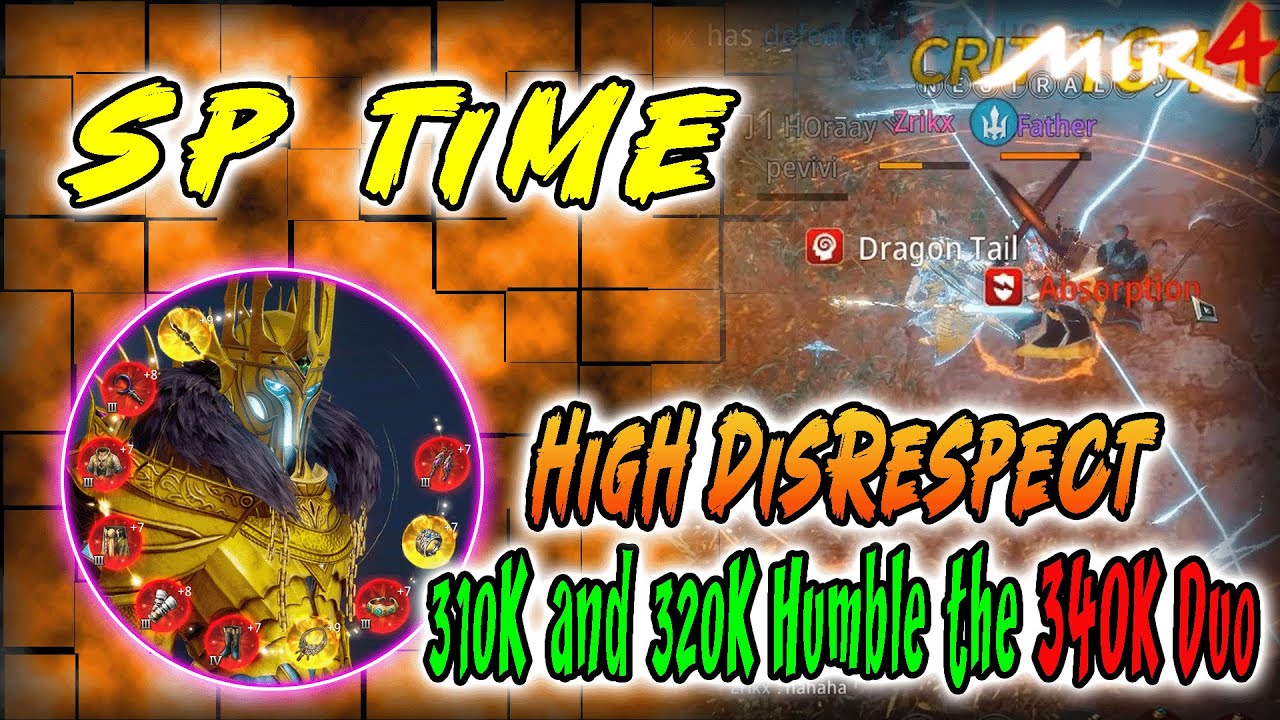 Two 340K PS Got Embarrassed in 2v2 | 310K and 320K vs Two 340K | SP TIME | MIR4 Lancer PvP