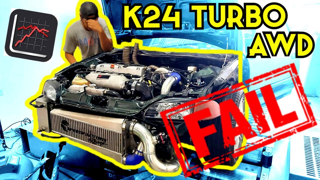 ¿CUANTOS CABALLOS de FUERZA marcó EL ZOMBIE? DYNO TUNING| HONDA CIVIC K SWAP K24 AWD TURBO Etapa #10
