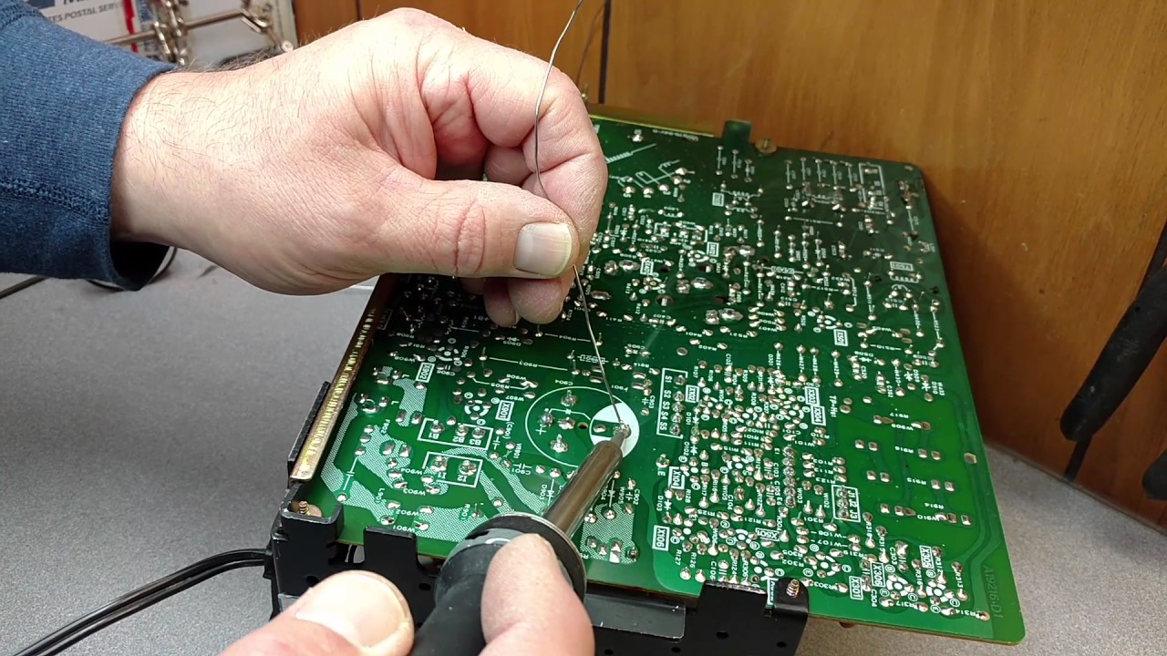 arcade monitor B+ filter cap replacement on electrohome G07