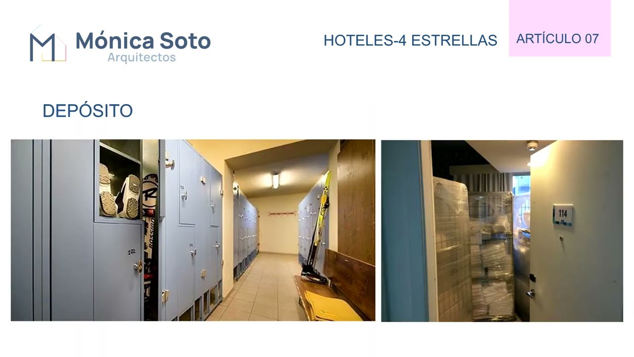 Criterios básicos de diseño para Hoteles de 3, 4 y 5 estrellas según RNE