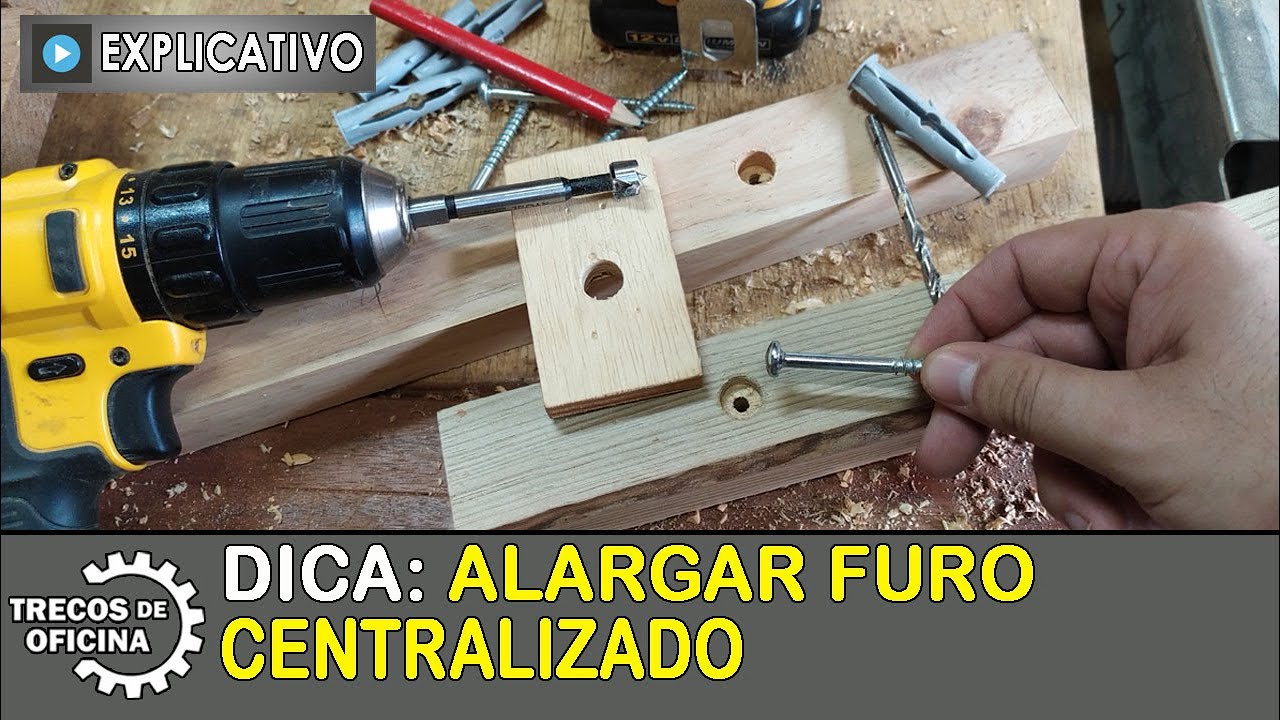 Dica de Marcenaria. Como alargar furo em madeira.