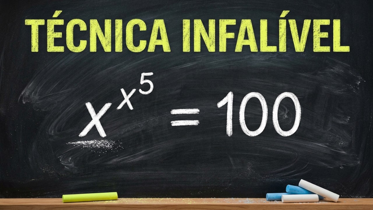 Se Você Souber o Artifício dá pra Resolver essa Equação Exponencial