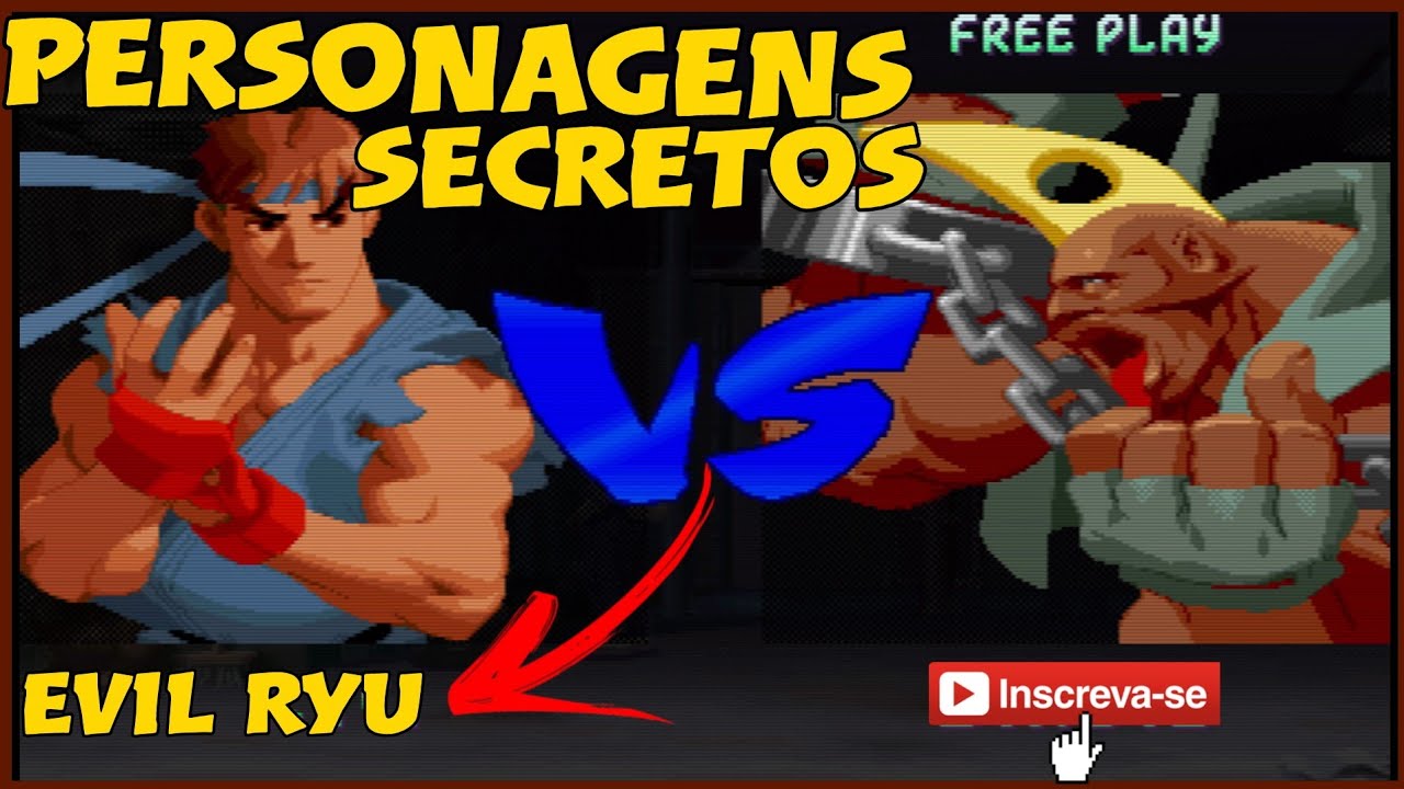 Todos personagens secretos-STREET FIGHTER ALPHA 1,2,3